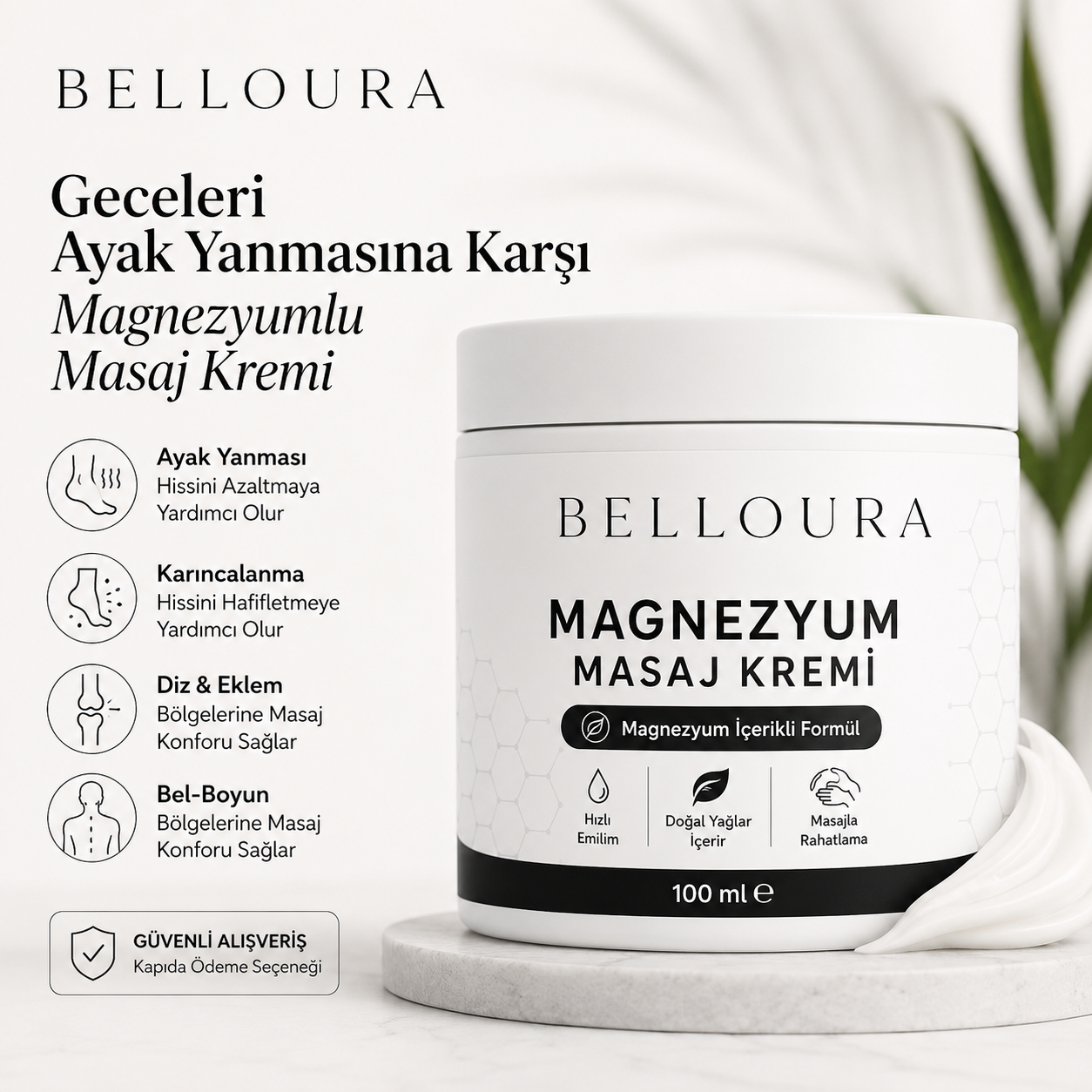 Magnezyum Masaj Kremi