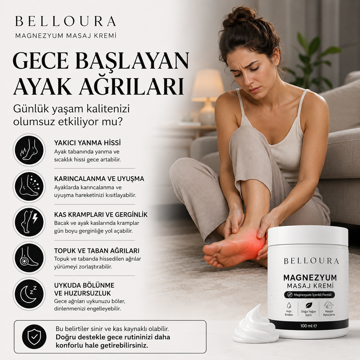 Magnezyum Masaj Kremi